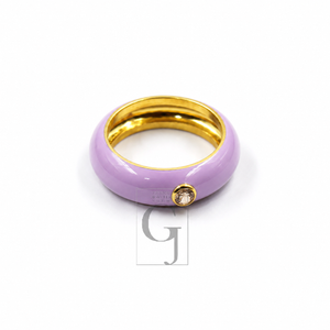 Very Beautiful Enameling Band Ring  Designer Rosecut Pave Diamond Rings 925 Sterling Silver Handmade Silver Finish Diamond Ring