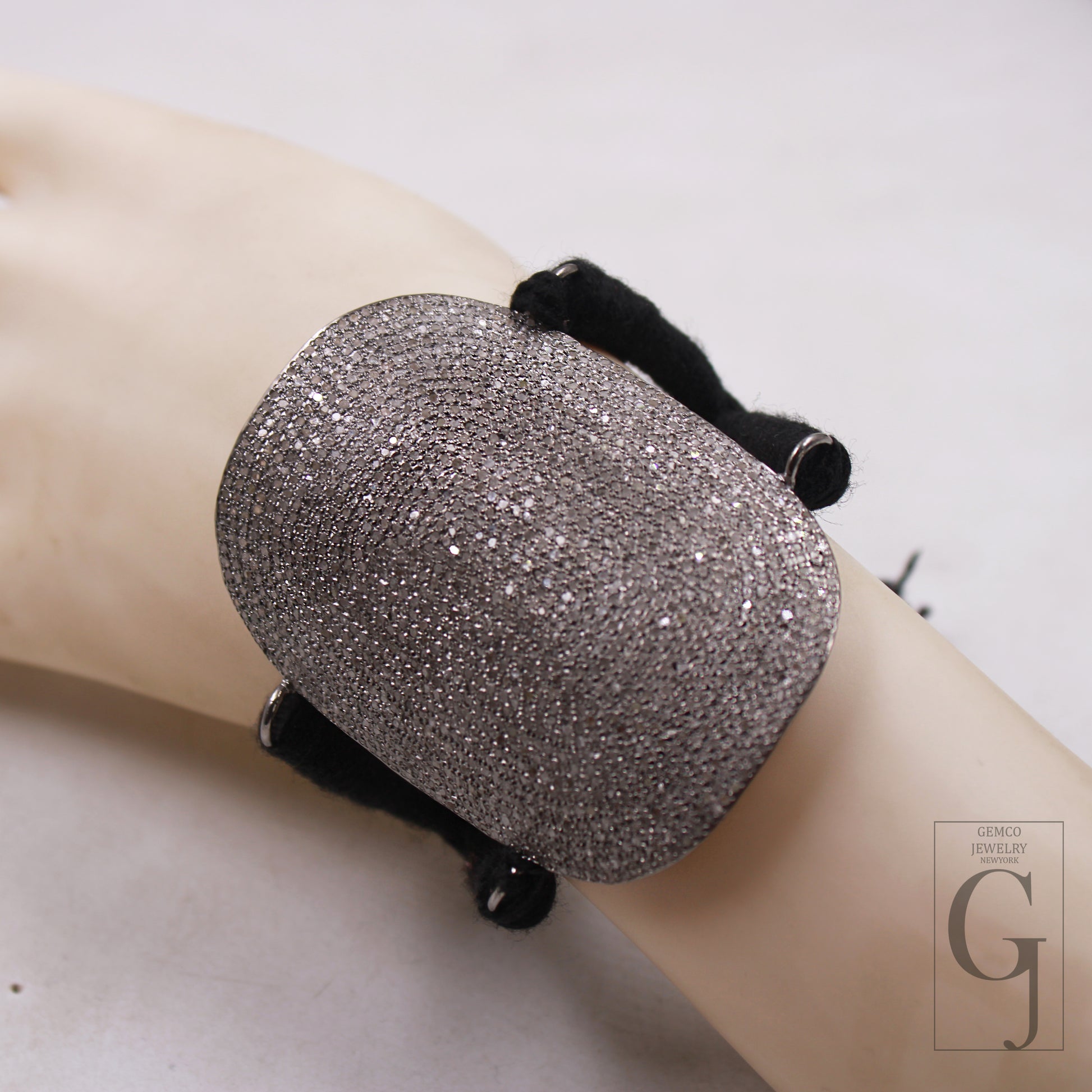 Artisan-made diamond thread bracelet for women