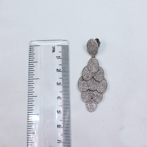 Lightweight diamond drop earrings for evening gowns and formal wear