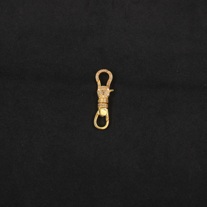 Double-Sided Lobster Clasp in 925 Sterling Silver with Pave Diamonds | Black Rhodium & Gold-Plated Diamond Connector for Luxury Jewelry Making