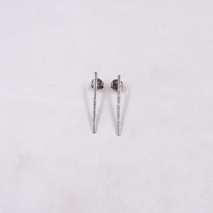 Modern diamond bar earrings as a luxury gift for her