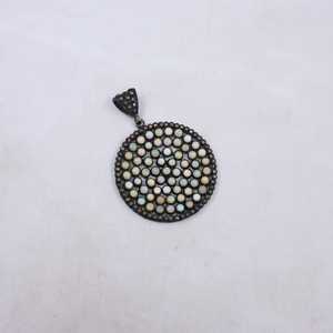Luxury opal and diamond pendant gift for women