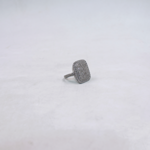 Elegant sterling silver diamond band for anniversary gift