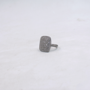 Sparkling pave set diamond ring, handmade design