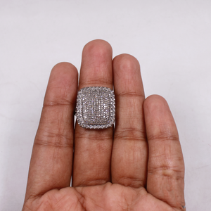 Luxury pave diamond engagement ring gift for her