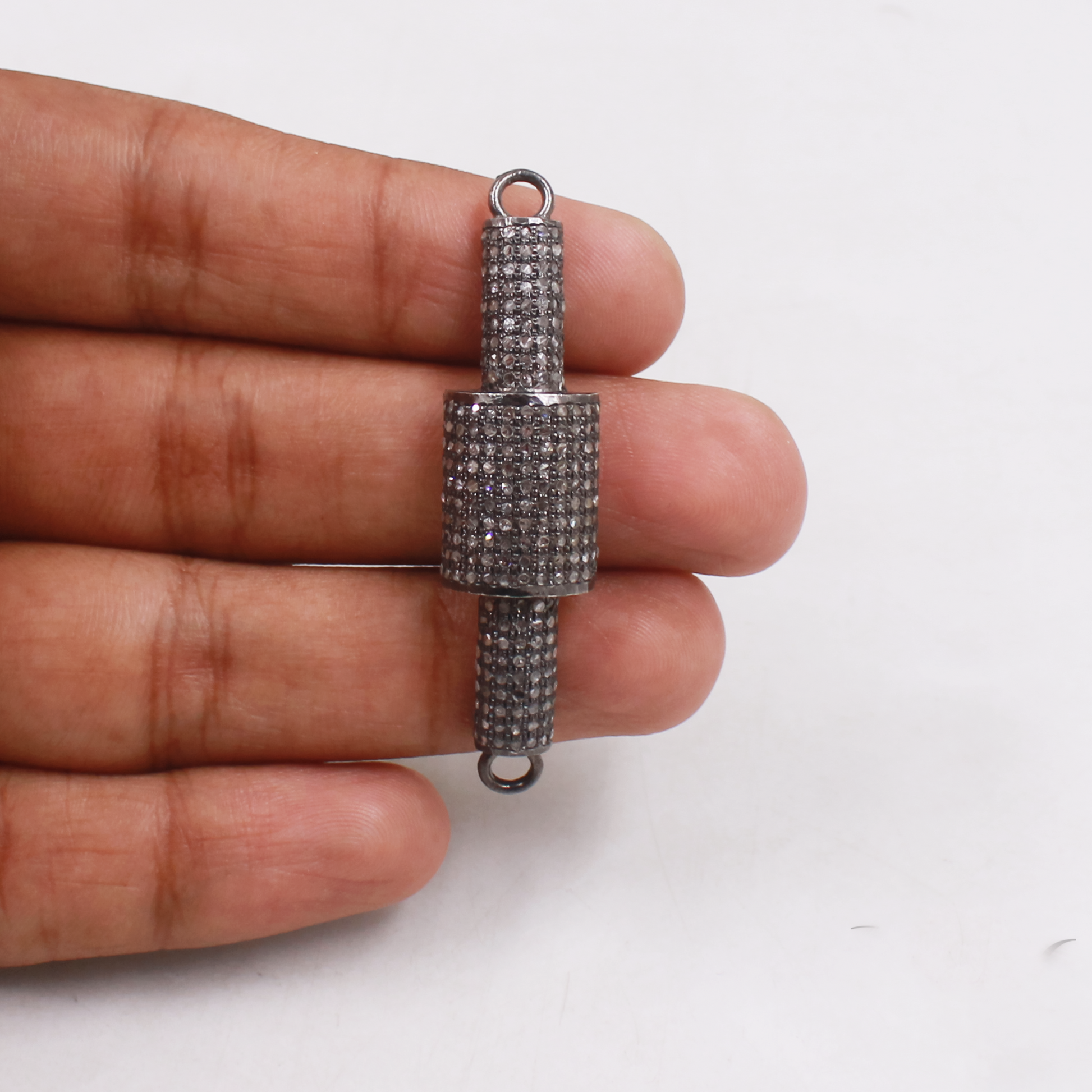 Elegant handmade diamond connector jewelry part