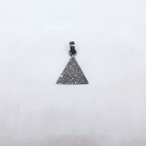 Sparkling silver diamond pendant gift for her