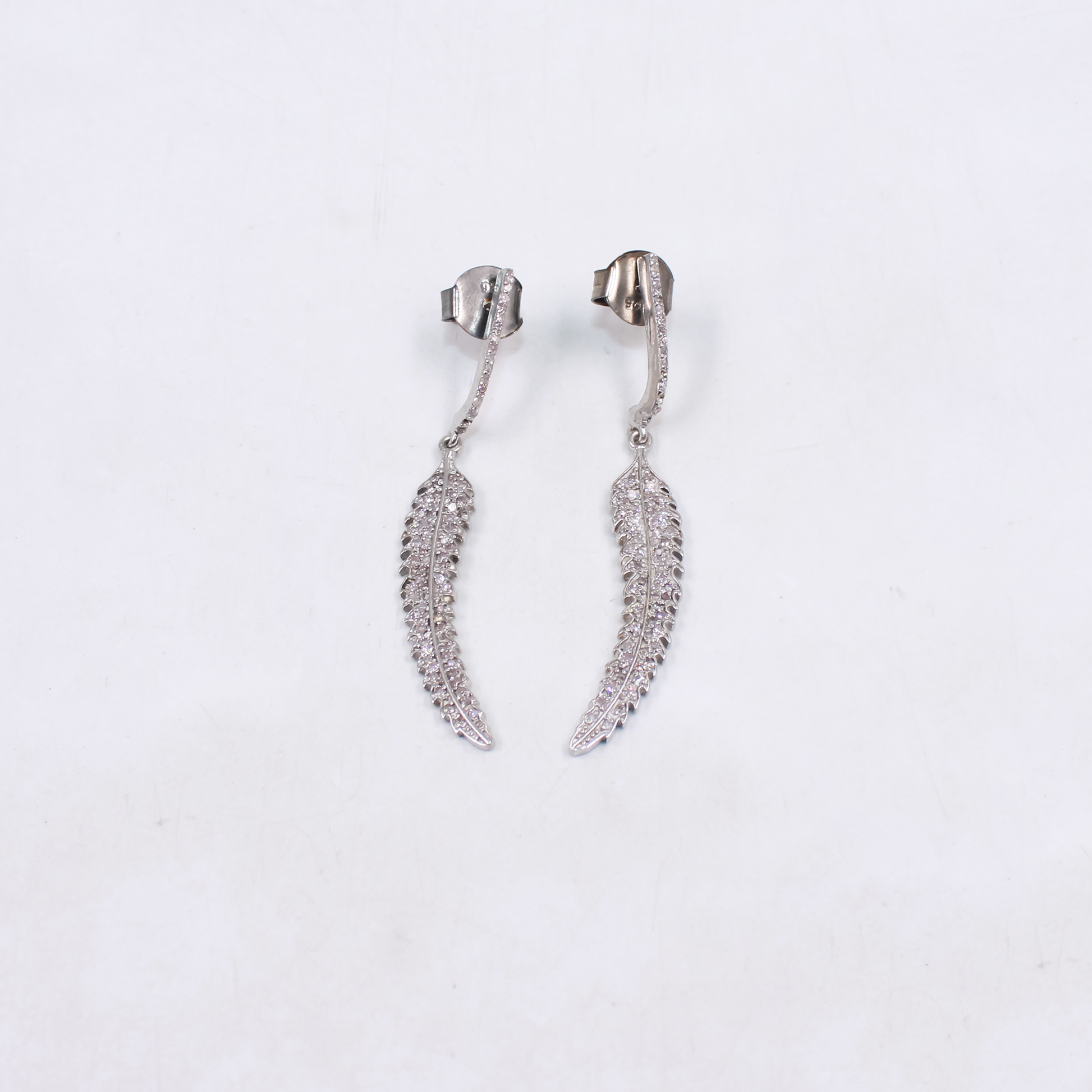 Luxury handmade diamond dangle earrings for special occasions
