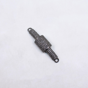 Decorative keychain with beads on a white background