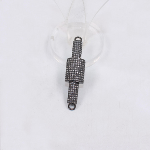 Natural Diamond Bracelet Connector in 925 Sterling Silver Luxury Component for Custom Jewelry | Handcrafted Elegance For Personalized Creations