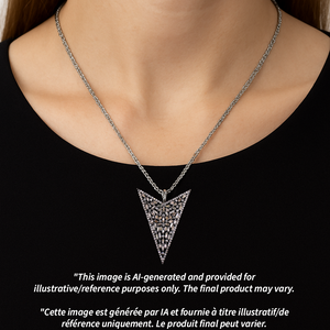 Designer Natural Baguette Cut Diamond Pendant in 925 Sterling Silver | Handmade Statement Necklace with Pave Diamonds – Luxury Jewelry Gift for Her