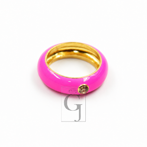 Very Beautiful Enameling Band Ring  Designer Rosecut Pave Diamond Rings 925 Sterling Silver Handmade Silver Finish Diamond Ring