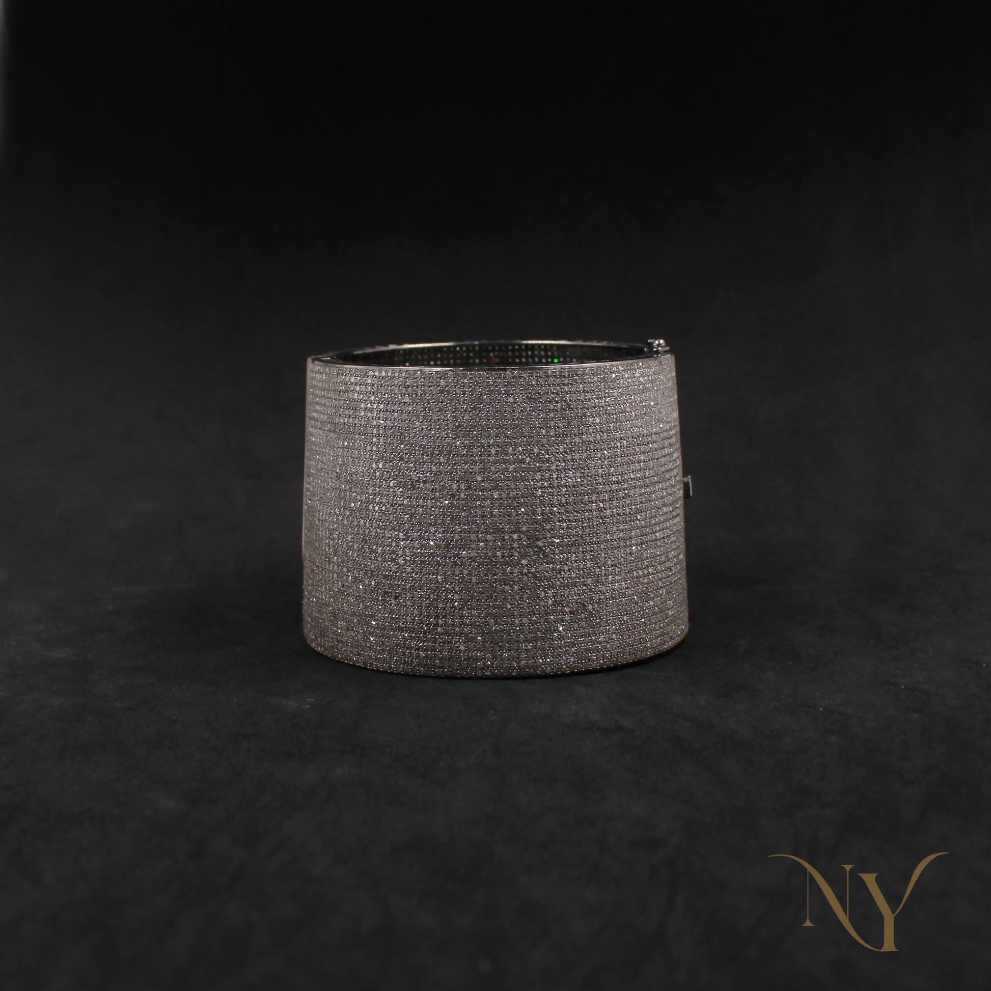 Antique style diamond bracelet handmade in 925 silver
