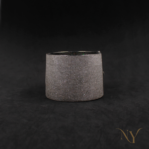 Antique style diamond bracelet handmade in 925 silver