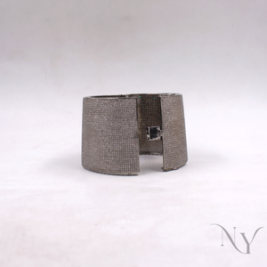 Antique style diamond bracelet handmade in 925 silver
