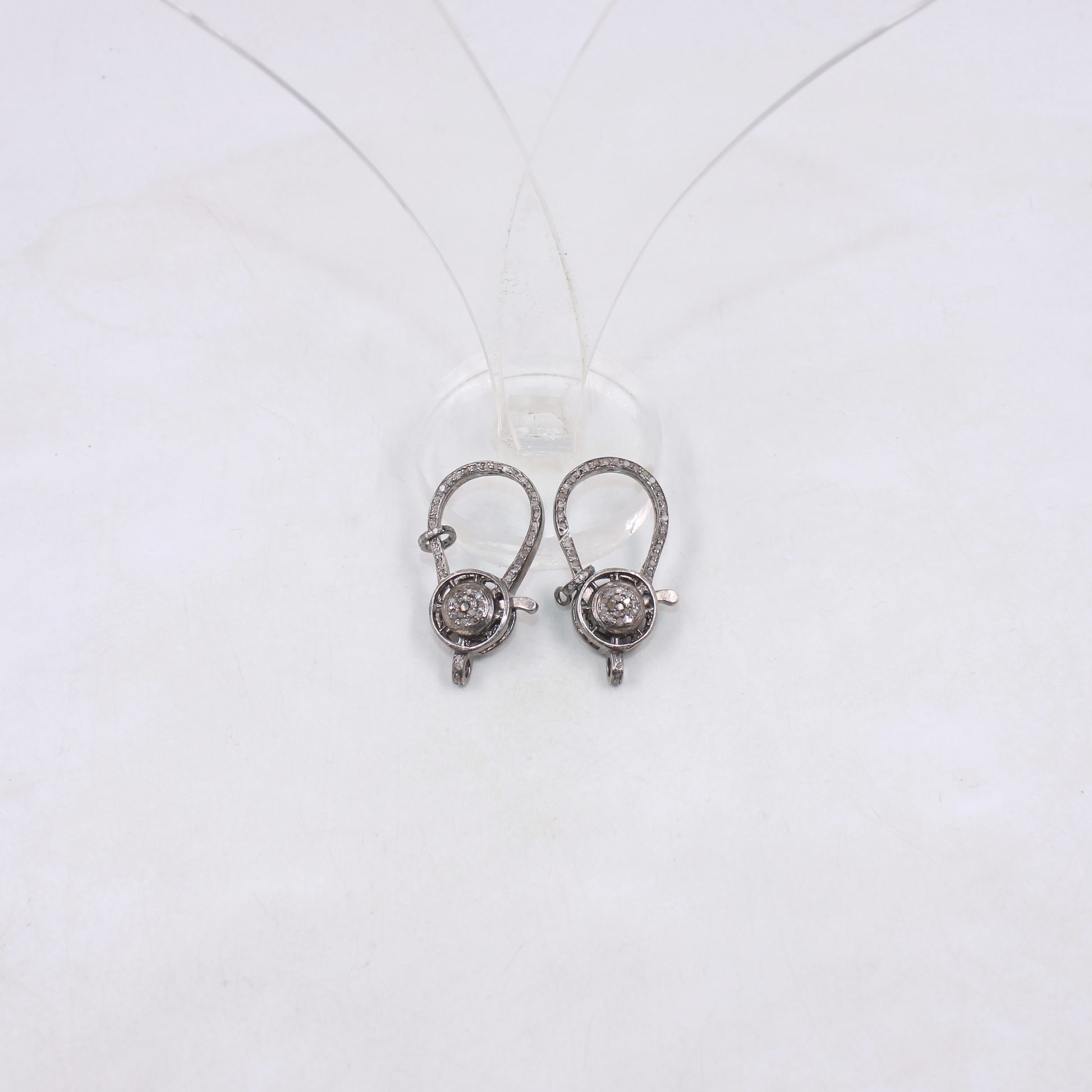 Diamond jewelry lobster clasp for custom designs