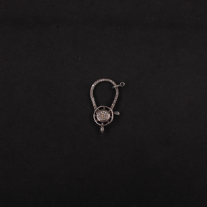 High-end sterling silver lobster clasp with diamonds