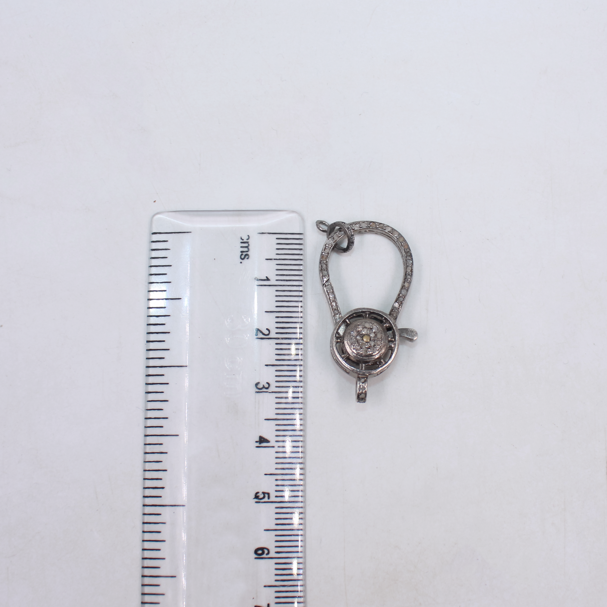 Elegant rosecut diamond lobster clasp for bracelets and necklaces