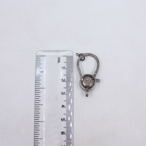 Elegant rosecut diamond lobster clasp for bracelets and necklaces