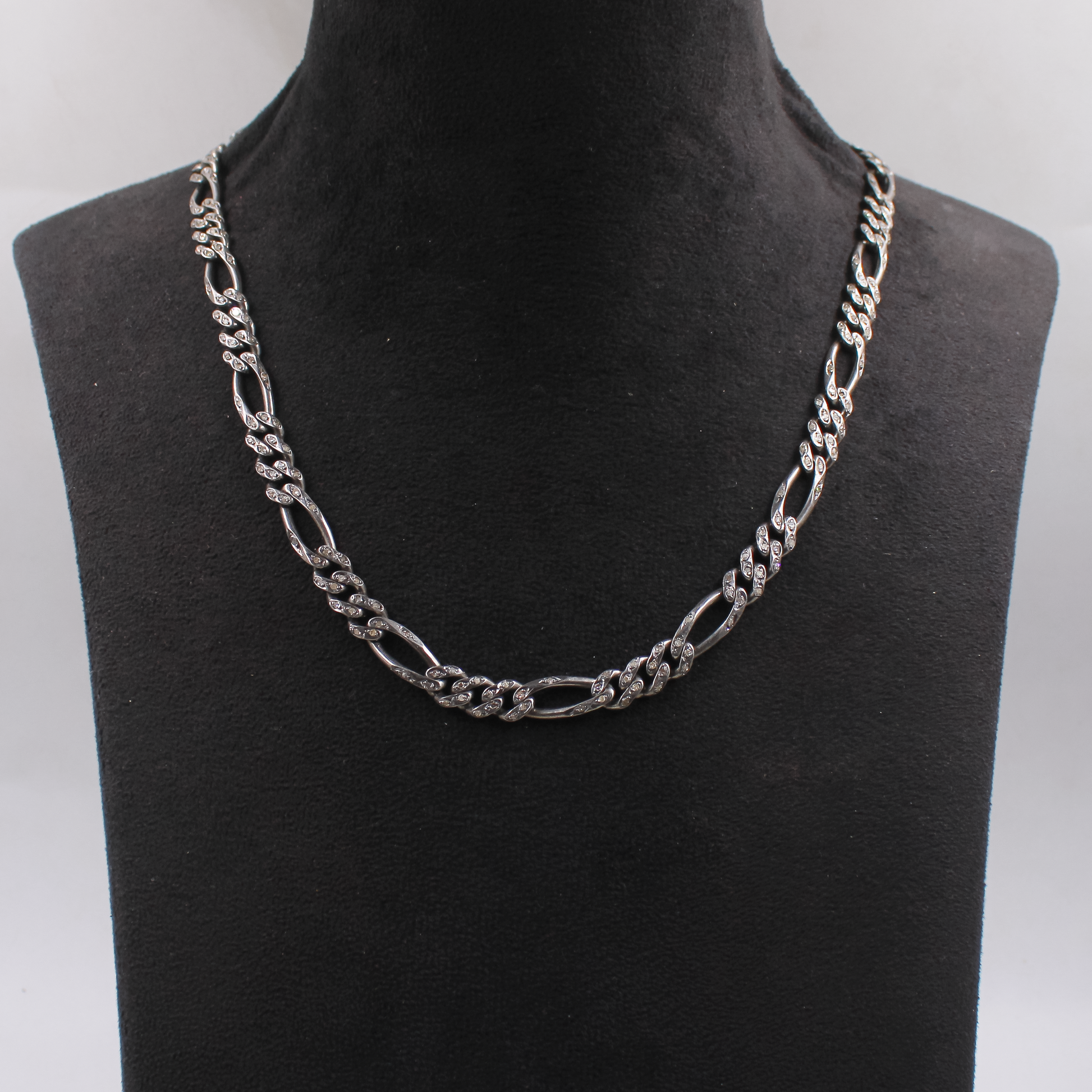 Handmade Pave Diamond Silver Chain Necklace – Everyday Luxury Jewelry