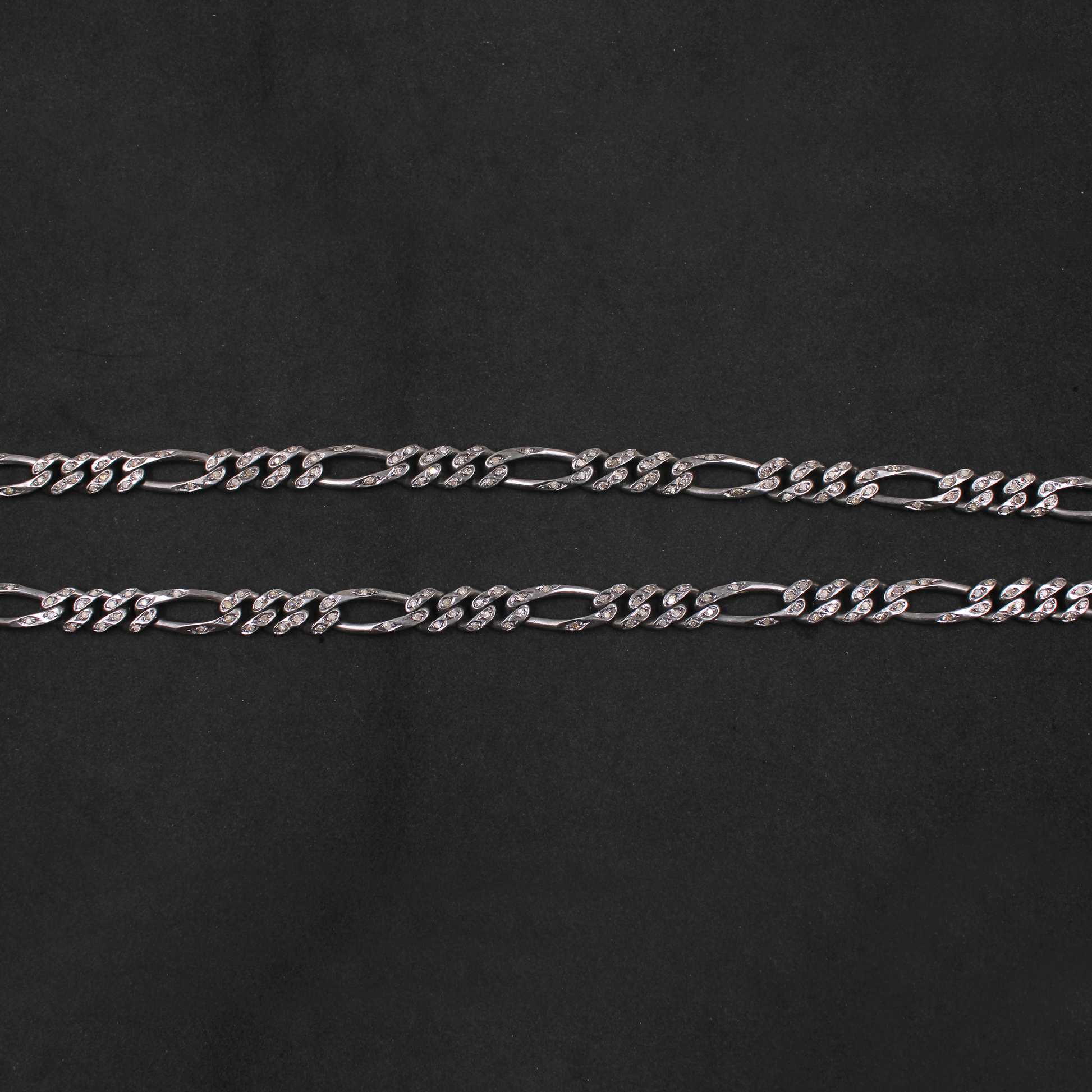 Natural Pave Diamond Silver Chain Necklace In 925 Sterling Silver – Handmade Everyday Luxury Jewelry