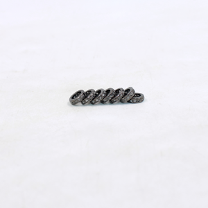 Elegant handmade rondelle beads with natural diamonds.