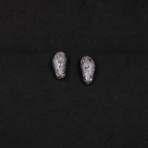 Unique artisan bead with pave diamonds and blue topaz gemstones for designers.