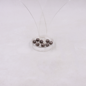 Natural Pave Diamond Round Beads In 925 Sterling Silver – Handmade Jewelry Making Supplies