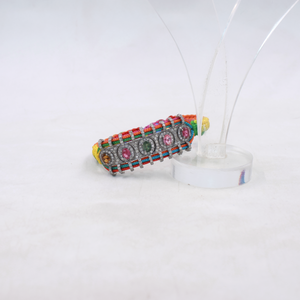 Vibrant gemstone bracelet featuring tourmaline and pave diamonds in sterling silver