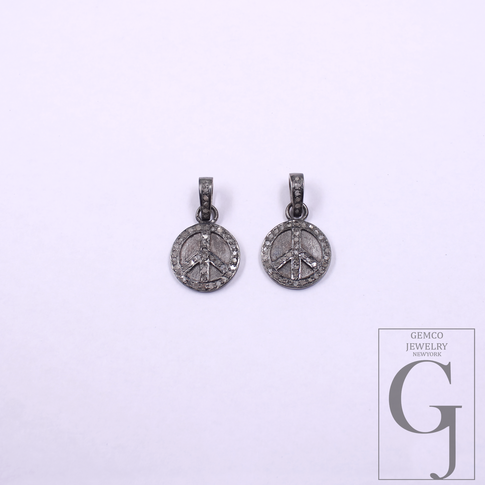 Natural Pave Diamonds Pendant In 925 Sterling Silver Handmade Finish Gift For Her