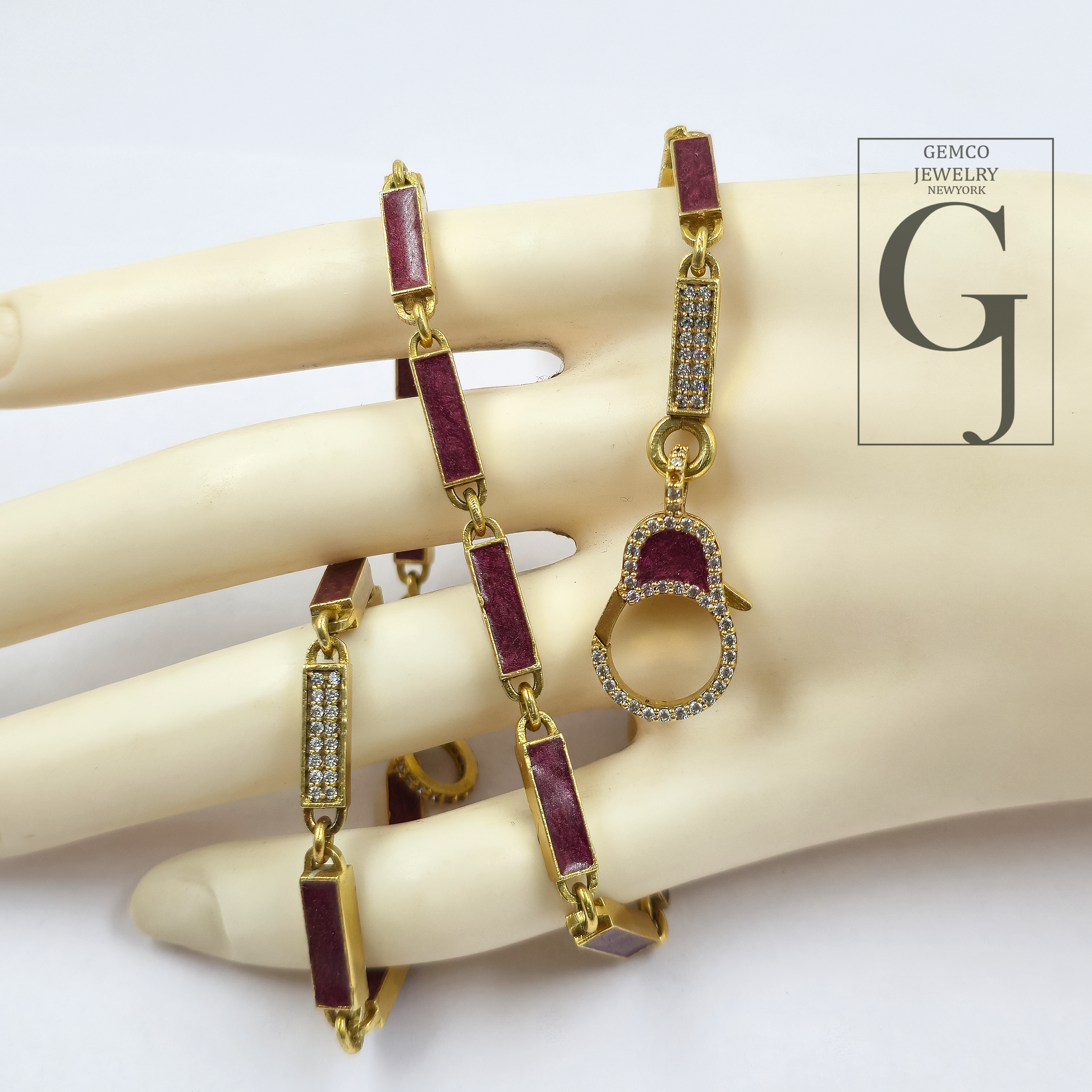 Beautiful Brown Pearl Enamel Necklace With Pave Lab Grown Diamonds - Brass Jewelry Handmade Finish