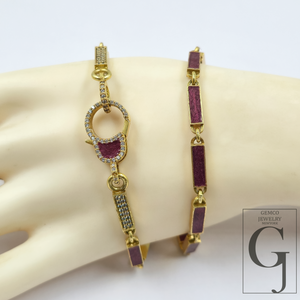 Beautiful Brown Pearl Enamel Necklace With Pave Lab Grown Diamonds - Brass Jewelry Handmade Finish