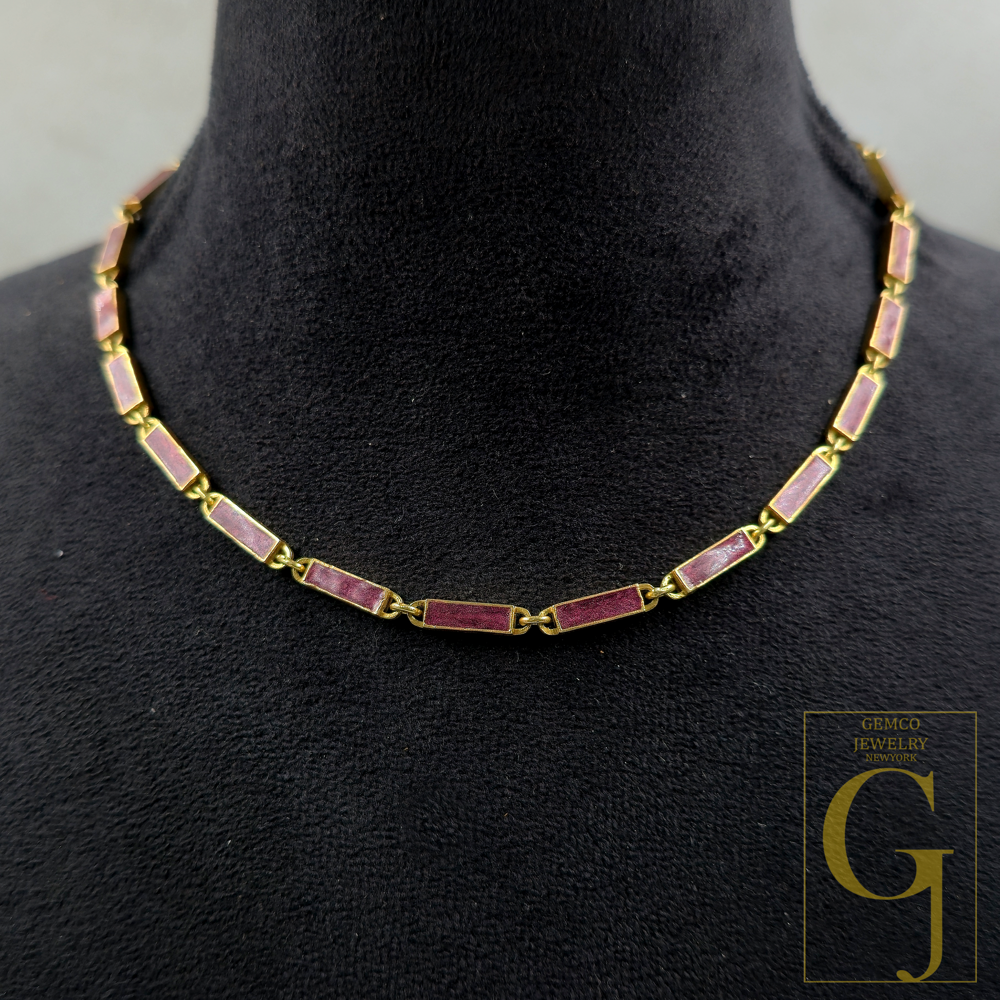 Beautiful Brown Pearl Enamel Necklace With Pave Lab Grown Diamonds - Brass Jewelry Handmade Finish