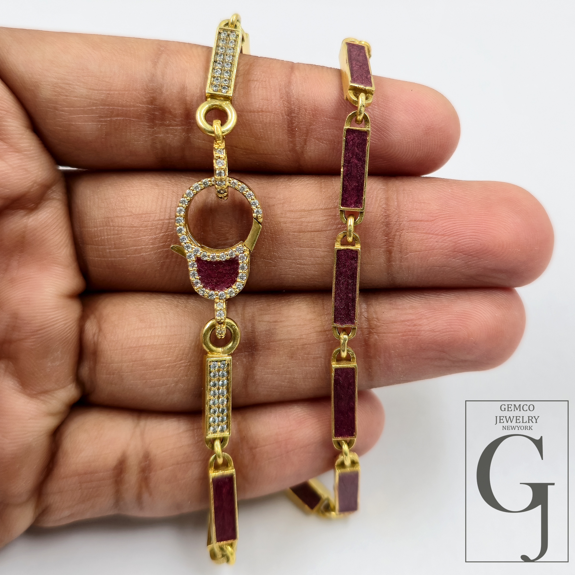 Beautiful Brown Pearl Enamel Necklace With Pave Lab Grown Diamonds - Brass Jewelry Handmade Finish