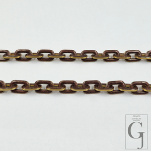 Amazing Brown Pearl Enamel Necklace With Lab Grown Diamonds - Brass Jewelry Handmade Finish Jewelry