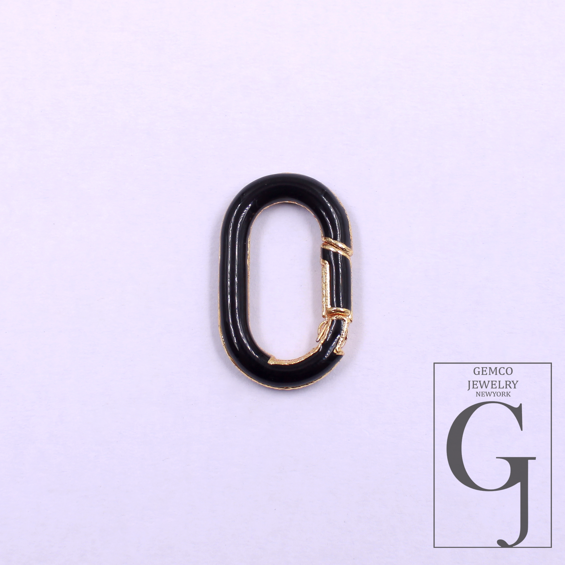 Designer Enamel Necklace Clasp Lock Handmade Finish Brass Enamel Lock For Jewelry Supplies