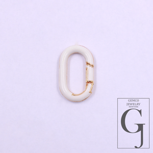 Designer Enamel Necklace Clasp Lock Handmade Finish Brass Enamel Lock For Jewelry Supplies