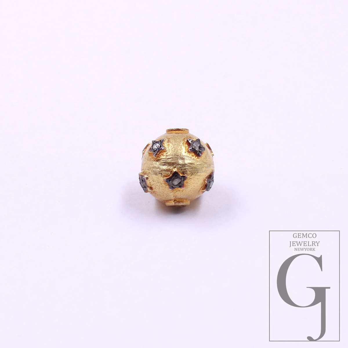 Natural Pave Diamonds Rondelle Bead Handmade Finish Vermeil Gold Sterling Silver Diamond Rondelle Beads