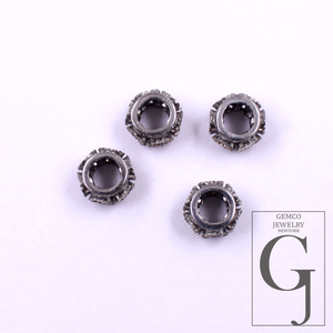 Natural Polki Diamond Beads With Pave Diamond Handmade 925 Sterling Silver Handmade Finish Diamonds Beads For Jewelry Supplies