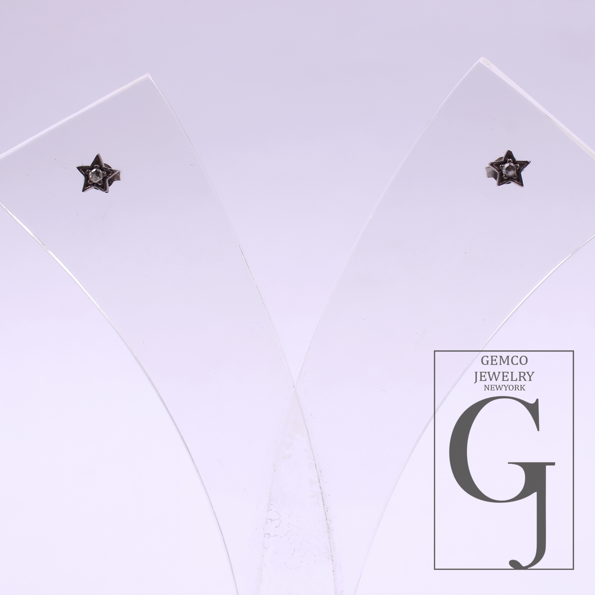 Beautiful Star Earring With Pave Diamond In 925 Sterling Silver Handmade Finish Diamond Jewelry Gift For Her