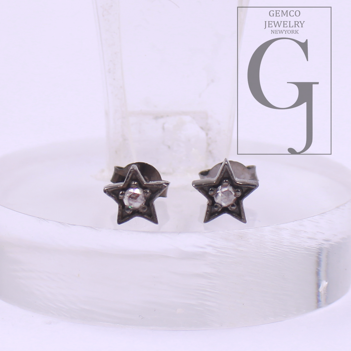 Beautiful Star Earring With Pave Diamond In 925 Sterling Silver Handmade Finish Diamond Jewelry Gift For Her