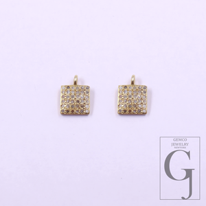Natural Pave Diamond Pendants - 925 Sterling Silver Handmade Finish Diamond Jewelry