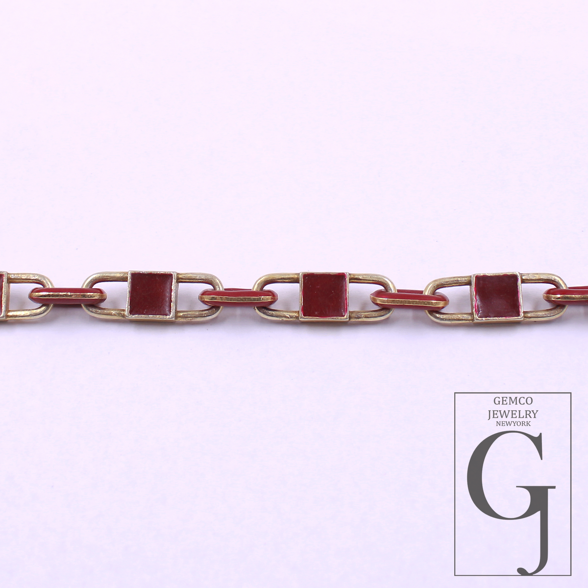 Brown Pearl Enamel Bracelet With Lab Grown Diamonds - Handmade Finish Brass Jewelry Bracelet