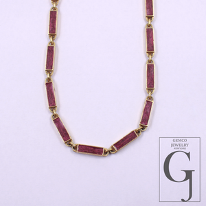 Beautiful Brown Pearl Enamel Necklace With Pave Lab Grown Diamonds - Brass Jewelry Handmade Finish