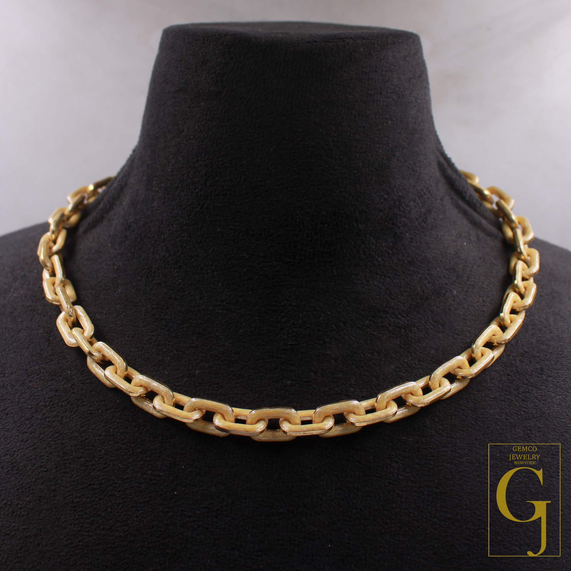 One Of A Kind Golden Pearl Enamel Necklace With Lab Grown Diamonds - Handmade Finish Brass Jewelry Necklace