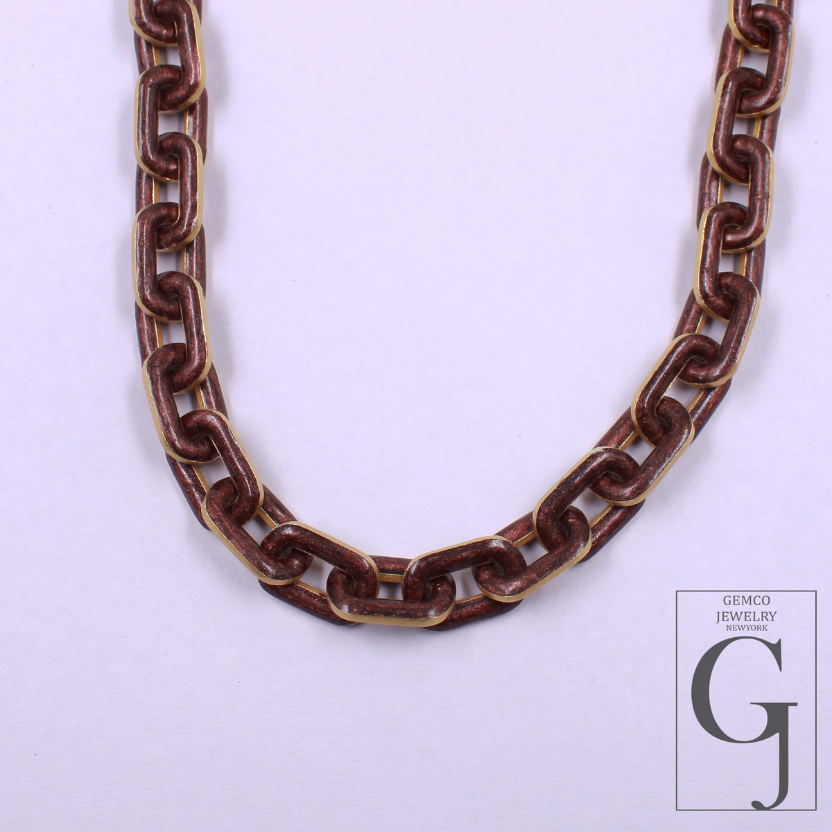 Amazing Brown Pearl Enamel Necklace With Lab Grown Diamonds - Brass Jewelry Handmade Finish Jewelry