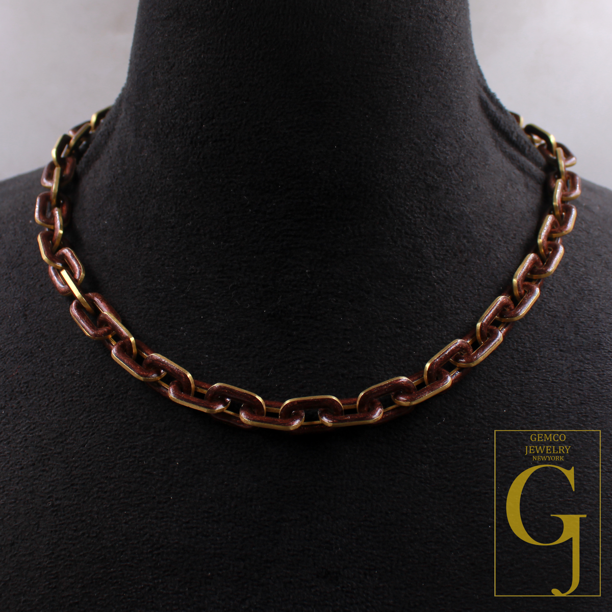 Amazing Brown Pearl Enamel Necklace With Lab Grown Diamonds - Brass Jewelry Handmade Finish Jewelry