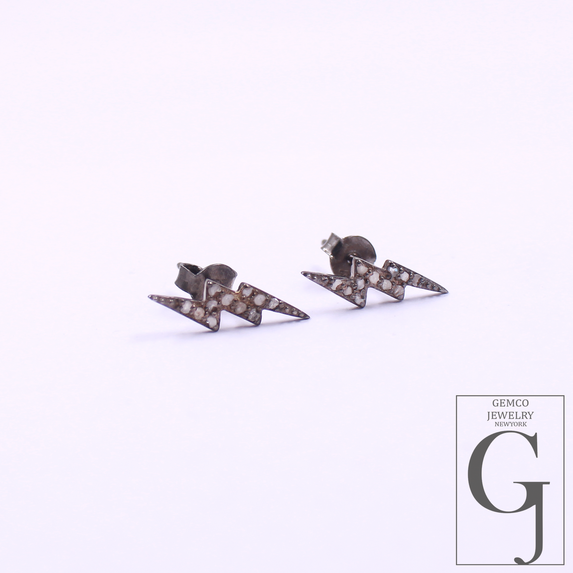 Natural Rosecut Pave Diamonds Earrings In 925 Sterling Silver Handmade Finish Designer Diamond Earring For Everyday Wear