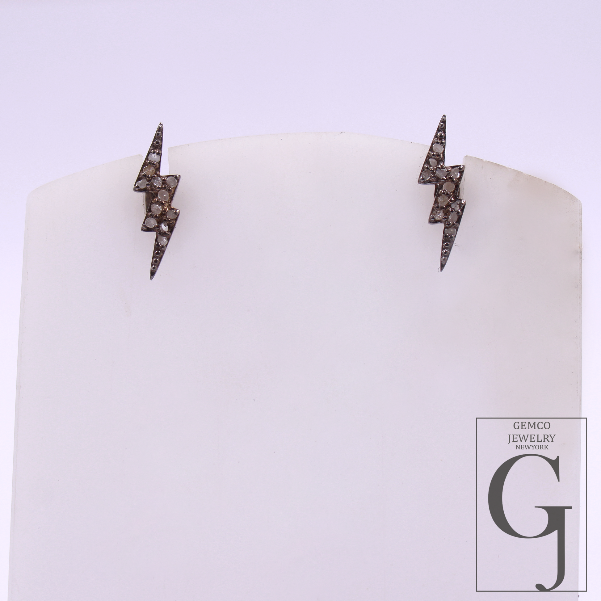 Natural Rosecut Pave Diamonds Earrings In 925 Sterling Silver Handmade Finish Designer Diamond Earring For Everyday Wear