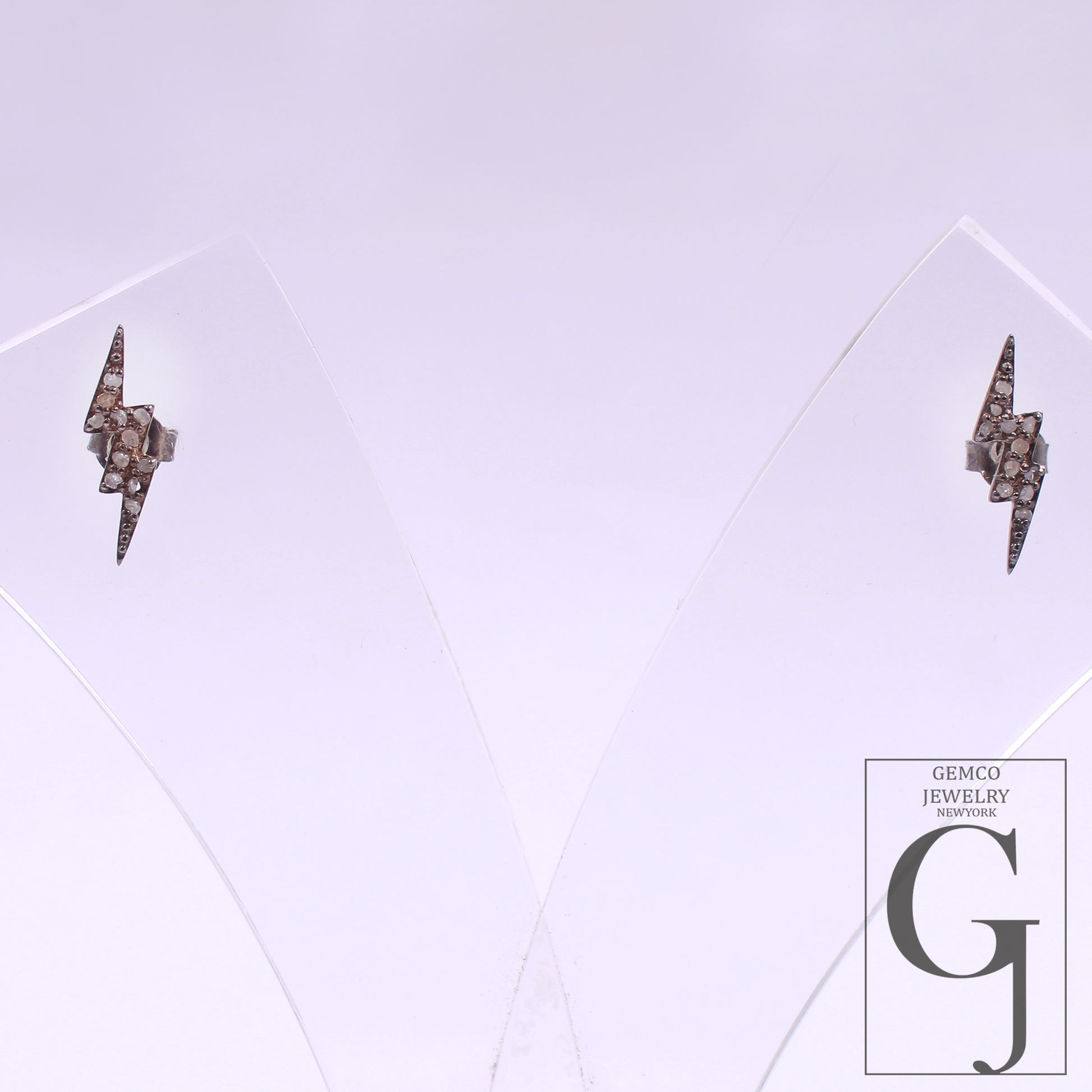 Natural Rosecut Pave Diamonds Earrings In 925 Sterling Silver Handmade Finish Designer Diamond Earring For Everyday Wear